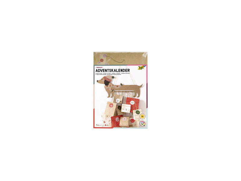 folia Kit pour calendrier de l'Avent SAUSAGE DOG, 54 pièces