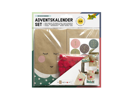folia Kit pour calendrier de l'Avent RED NOSE REINDEER, 216