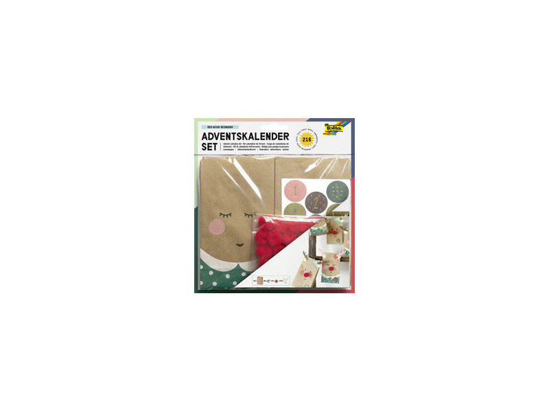 folia Kit pour calendrier de l'Avent RED NOSE REINDEER, 216