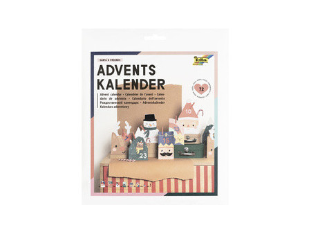 folia Calendrier de l'Avent SANTA & FRIENDS, 72 pièces