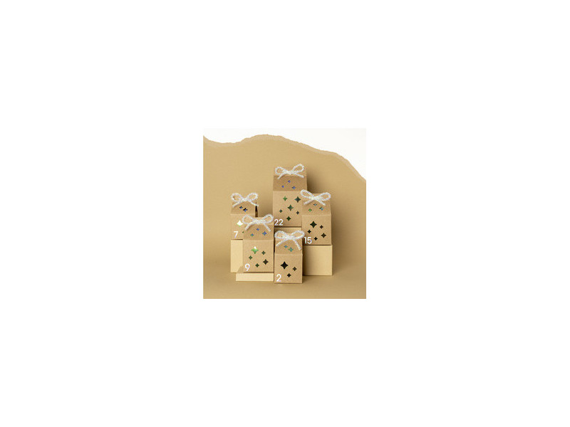 folia Stickers pour calendrier de l'Avent 'NUMBERS GOLD'