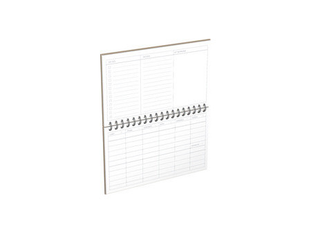 LECAS Agenda DESK PLANNER, perpétuel, 240 x 140 mm