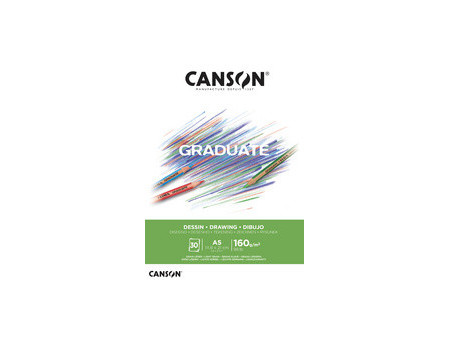 CANSON Bloc de dessin GRADUATE MIXED DESSIN, A4