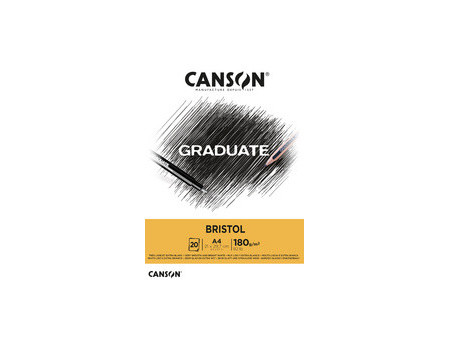 CANSON Bloc de dessin GRADUATE BRISTOL, A5