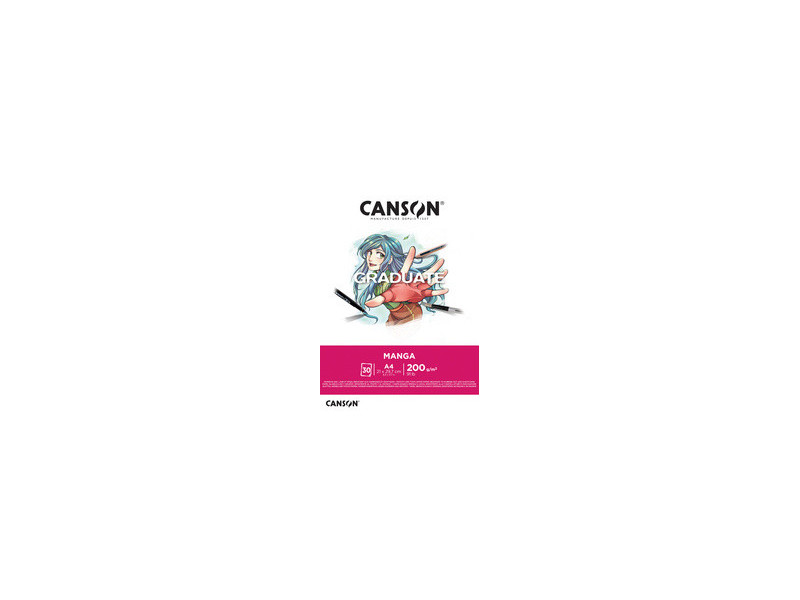 CANSON Bloc de dessin GRADUATE Manga, A3