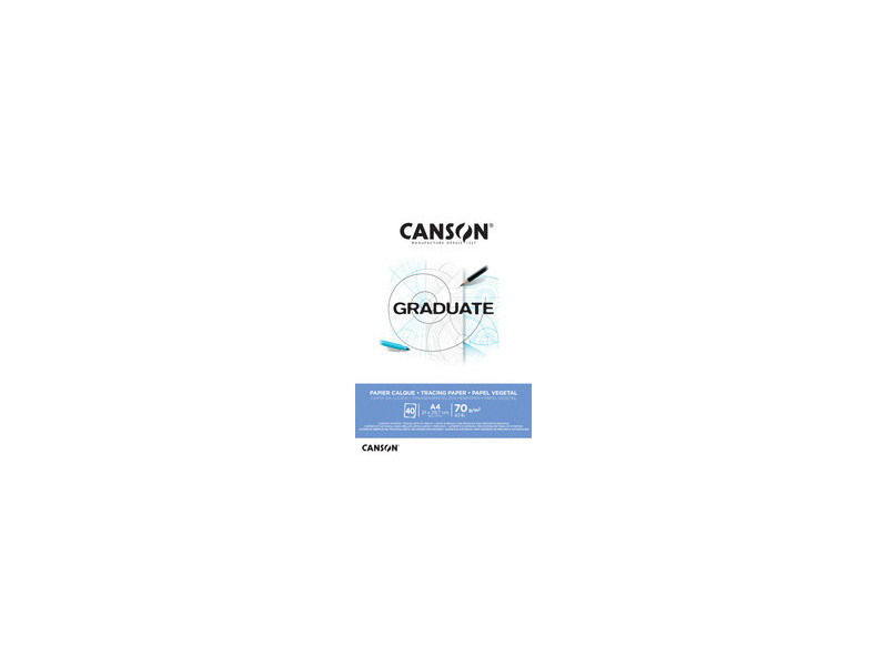 CANSON Bloc de calque GRADUATE, 70 g/m2, A4