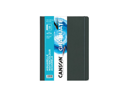 CANSON Carnet à croquis GRADUATE Aquarelle, noir