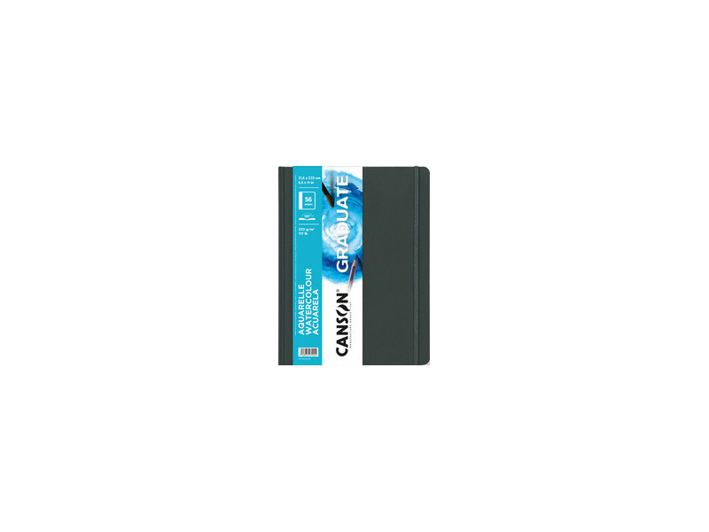 CANSON Carnet à croquis GRADUATE Aquarelle, noir