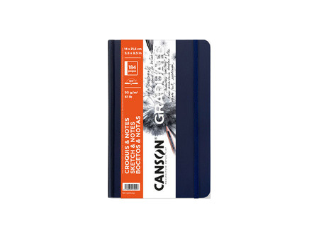 CANSON Carnet à croquis GRADUATE SKETCH & NOTES, bleu foncé
