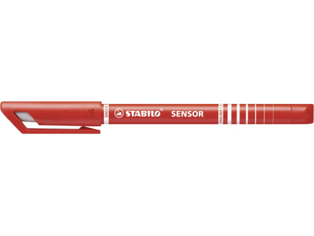 STABILO Feutre à pointe fine sensor F, tracé: 0,3 mm, rouge