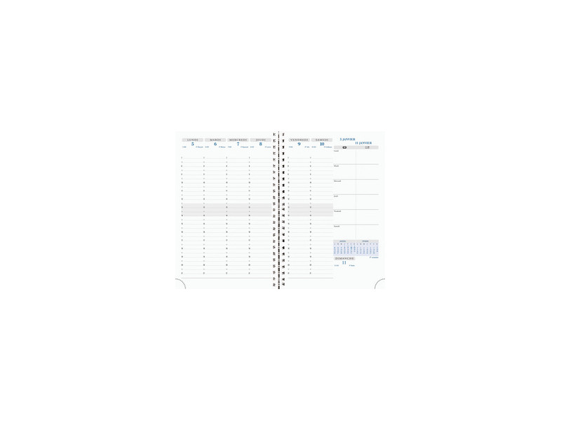 EXACOMPTA Agenda SAD 20S VERONE 2026/2027, 16 mois, noir