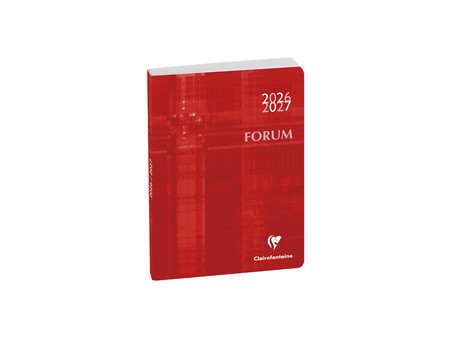 Clairefontaine Agenda scolaire FORUM Metric, 2026/2027,rouge
