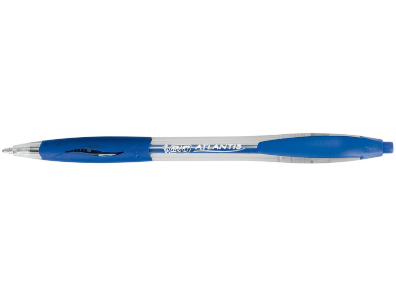 BIC Stylo à bille rétractable Atlantis Classic, bleu