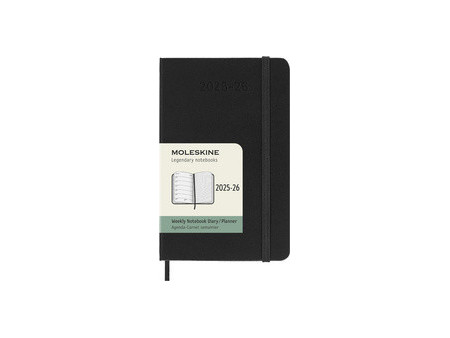 MOLESKINE Agenda de poche 2025/2026, 18 mois, P/A6, noir