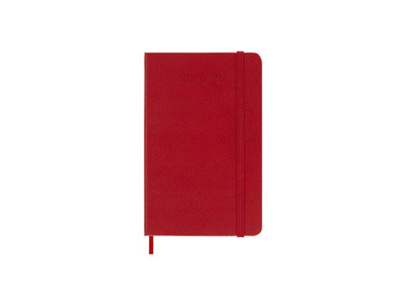 MOLESKINE Agenda de poche 2025/2026, 18 mois, P/A6, rouge