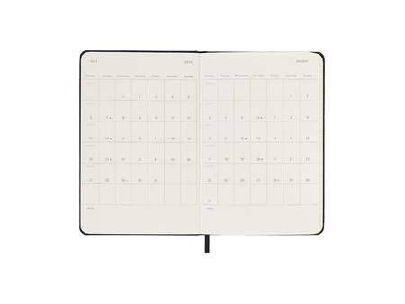 MOLESKINE Agenda de poche 2025/2026, 18 mois, P/A6, rouge