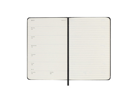MOLESKINE Agenda de poche 2025/2026, 18 mois, P/A6, rouge