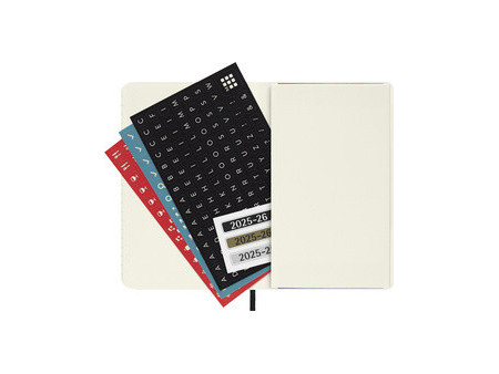 MOLESKINE Agenda de poche 2025/2026, 18 mois, P/A6, noir