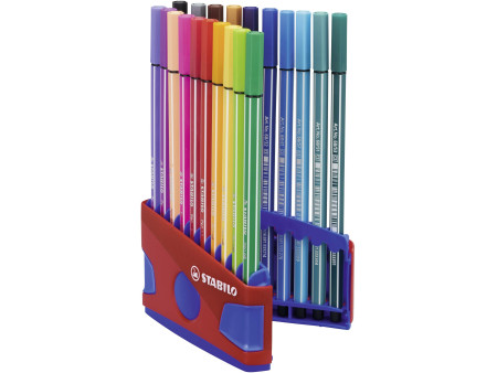 STABILO Feutre Pen 68, ColorParade de 20 pièces, rouge