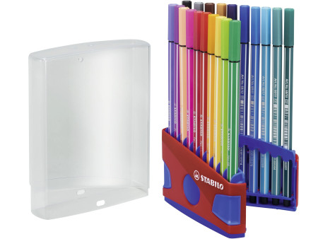 STABILO Feutre Pen 68, ColorParade de 20 pièces, rouge