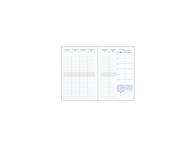 EXACOMPTA Agenda semainier SAS 20 Visuel 7, 2026/27, assorti