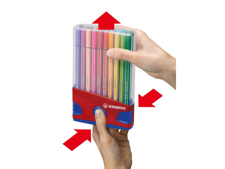 STABILO Feutre Pen 68, ColorParade de 20 pièces, rouge