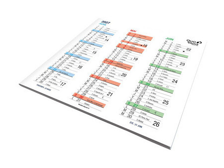 QUO VADIS Calendrier ORIGAMI, 360 x 180 mm, 2026/2027