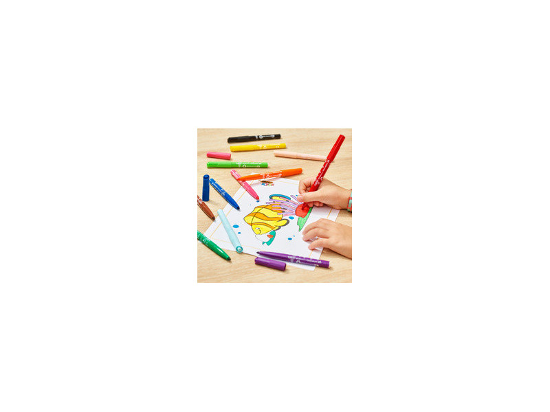 BIC KIDS Feutre Visacolor XL ecolutions, étui carton de 12