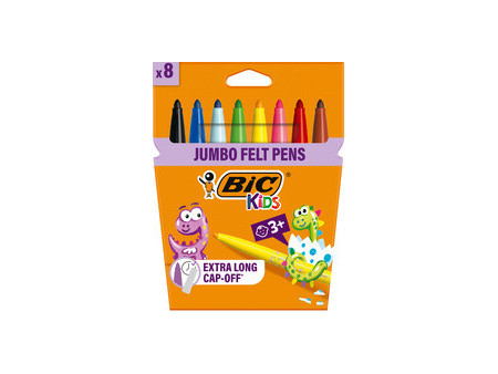 BIC KIDS Feutre Visacolor XL ecolutions, étui carton de 12