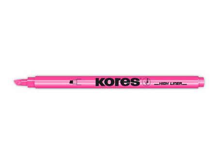 Kores Surligneur, pointe biseautée: 0,5 - 3,5 mm, rose