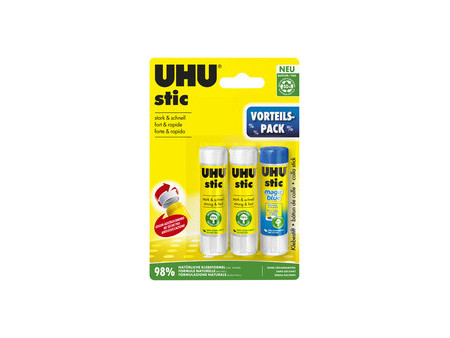 UHU Pack économique Bâtons de colle stic et stic Magic