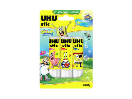 UHU Bâton de colle stic Bob l'éponge, 2 x 21 g, blister