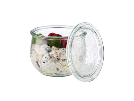 APS Bocal Weck avec couvercle, forme tulipe, 220 ml, set x12
