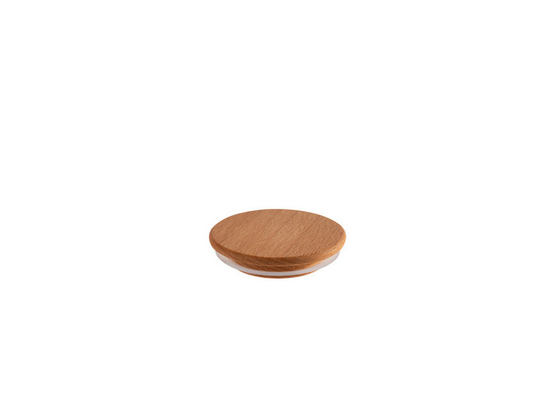 APS Couvercle pour bocal Weck, bois de hêtre, set de 12