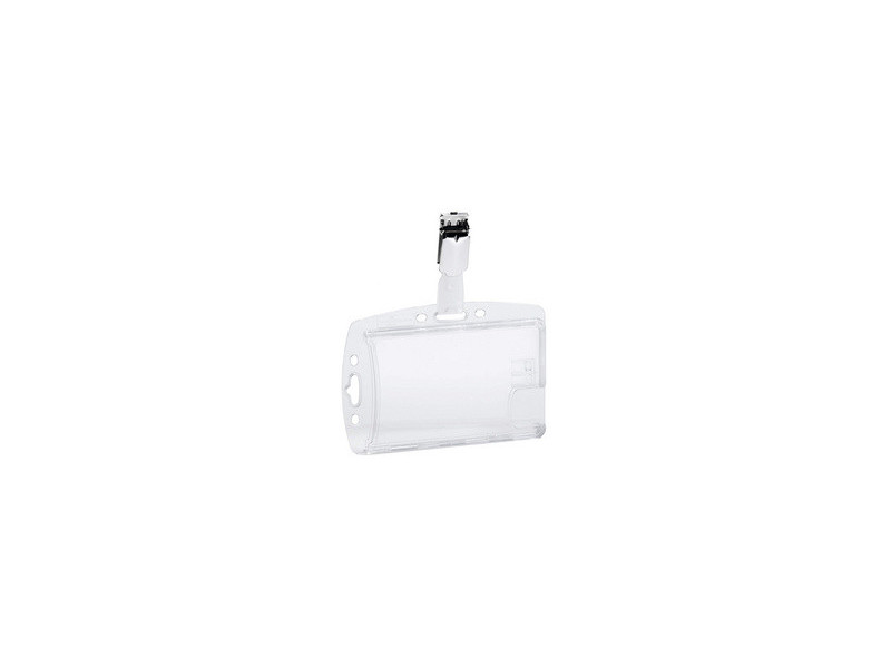 DURABLE Porte-badges avec clip DOPPELBOX, transparent