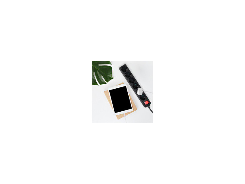 LogiLink Multiprise, 6 prises, avec interrupteur, blanc