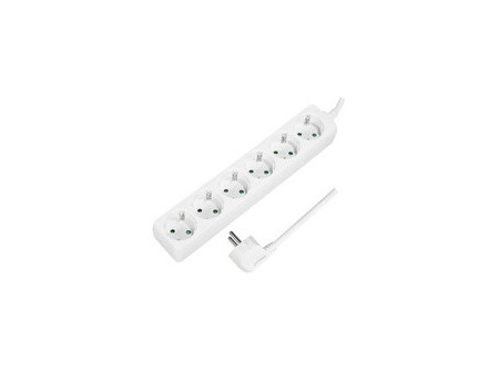 LogiLink Multiprise, 6 prises, sans interrupteur, noir