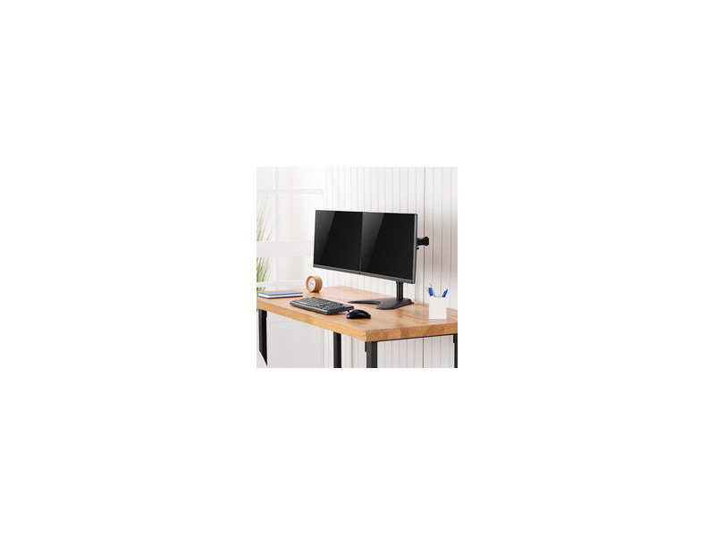 LogiLink Bras support double, socle, longueur du bras 390 mm