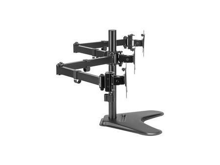 LogiLink Bras support triple écran, socle, noir
