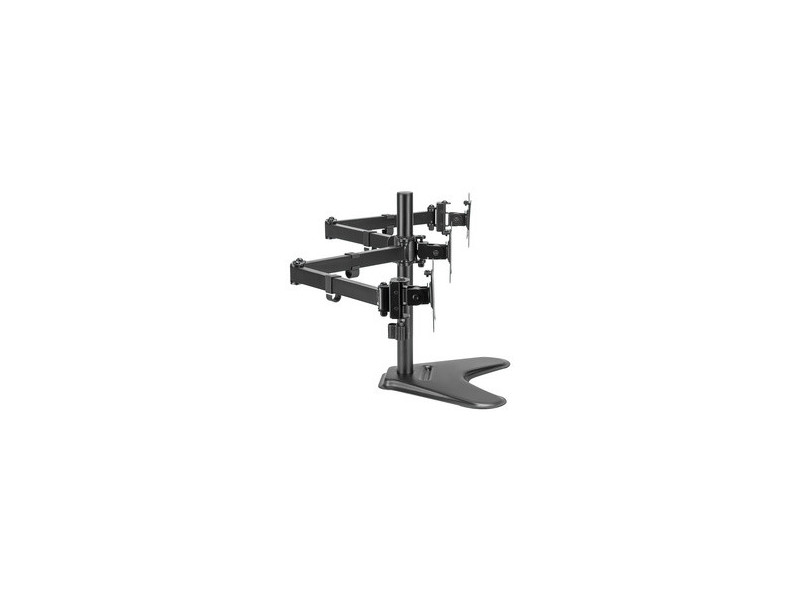 LogiLink Bras support triple écran, socle, noir
