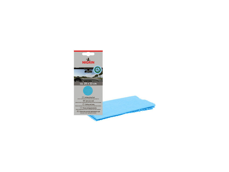 NIGRIN Chiffon anti-buée ECO, bleu, 250 x 230 mm