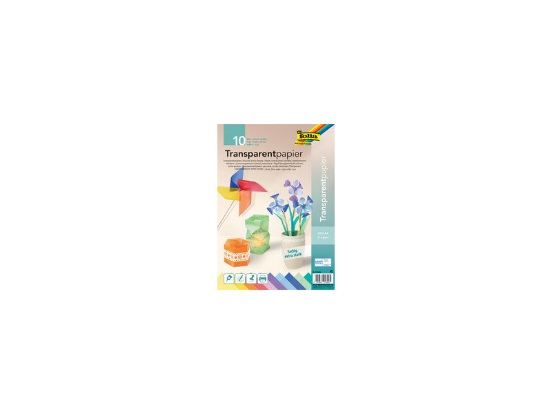 folia Papier transparent, A4, 115 g/m2, assorti