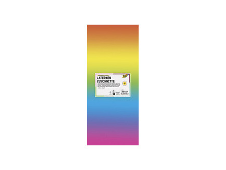 folia Papier transparent à decouper arc-en-ciel,220 x 510 mm