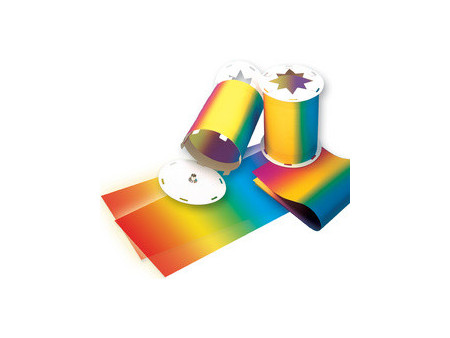 folia Papier transparent à decouper arc-en-ciel,220 x 510 mm