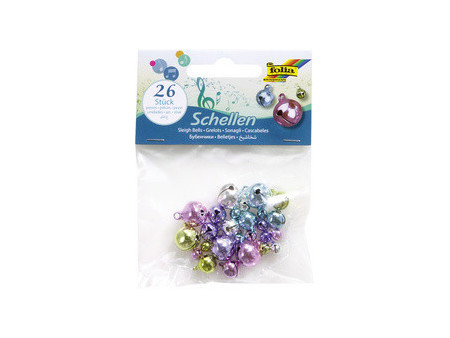 folia Grelots en métal, 3 tailles, couleurs pastel