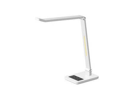 Hansa Lampe de bureau à LED Tide, pied, blanc