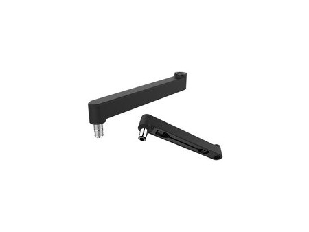 UNiLUX Charnière coulissante AXIO, aluminium/plastique, noir