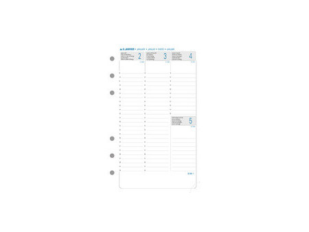 EXACOMPTA Recharge pour Exatime 17, feuillet quadrillé 5 x 5