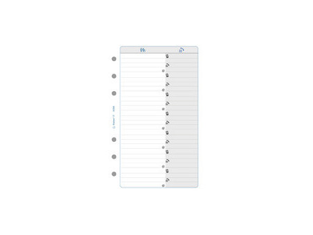 EXACOMPTA Recharge pour Exatime 17, feuillet quadrillé 5 x 5