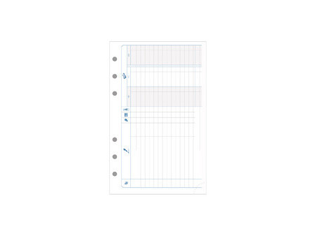 EXACOMPTA Recharge pour Exatime 17, feuillet quadrillé 5 x 5
